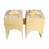 Caja de Moxibustión de Madera de Pino de Doble Rodilla, Caja de Moxibustión para Piernas, Moxibustión para Calor, Piernas Frías Viejas, Palillos de Moxa, Palillos de Moxa, Lana de Moxa, Caja de Moxibustión Universal