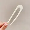 Pasador de Ácido Acético en Forma de U para Mujer, Pasador de Gama Alta para Medio Recogido, Nuevo Estilo 2026, Accesorio para el Cabello Versátil y Elegante para la Parte Posterior de la Cabeza