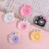 Cámara de Moño de Dibujos Animados Accesorios de Resina Brillante Pegamento Crema Llavero DIY Cadena para Teléfono Móvil Accesorios para el Cabello Material de Pasador
