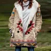 [Processamento Personalizado] Novo Casaco de Inverno Feminino com Pelúcia Estilo Europeu e Americano Casaco com Capuz 3D de Natal Atacado