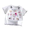 Ropa de Verano Dulce de Manga Corta para Niñas, Nuevas y Modernas Blusas 2026, Ropa Cómoda de Verano de Media Manga para Bebés Niñas