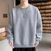 Marca de moda de fabricante original Diseño Oversize Ajuste holgado Tejido gofrado Primavera Nueva Sudadera Sudadera de talla grande para personas altas y corpulentas