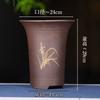 Maceta para Orquídeas de Arena Morada Maceta para Orquídeas de Arena Morada Yixing Maceta de Cerámica para Orquídeas con Plato Paquete de Mayorista Daño