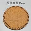 Rongshantang Mingwei Posavasos de Té de Seda Marrón Soporte para Té Soporte para Olla Posavasos de Arcilla Púrpura Aislamiento Térmico Antiescaldante Estera para Té Accesorios para Ceremonia del Té