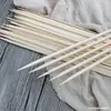 Culinária Japonesa Yakitori Espetos Planos Espetos Planos Grande Borda de Óleo Grelha Ferramentas de Churrasco Espetos Planos de Bambu Descartáveis Feito à Mão DIY