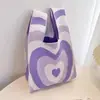Bolsas de Tricô de Nicho Transfronteiriças, Bolsas de Mão Femininas, Bolsas de Palha Fofas, Bolsas Tote, Lembrancinhas Femininas