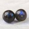 Contas Redondas de Labradorita Preta Natural Luz Azul Pedra da Lua Contas Soltas Acessórios Femininos Acessórios Pingente Anel de Saturno