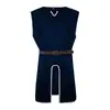 Tops Longos Unisex Estilo Medieval Europeu e Americano, Vestidos de Performance de Comprimento Médio com Cintura Marcada, Roupa de Feriado Tamanho Grande