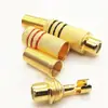 Enchufe AV de audio y video con cabeza de loto sin soldadura chapado en oro 339 enchufe de ciruela sin soldadura bolsa de cabeza rca cabeza de loto
