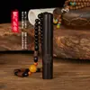 Nuevo estilo encendedor de soplado de sándalo soplado de fuego plegable a prueba de viento carga USB encendedor de cigarrillos creativo para novio