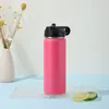 Termo Espacial Transfronterizo Acero Inoxidable 304 Gran Capacidad Recubierto en Polvo Aislado Portátil para Exteriores Botella de Agua Deportiva Soporta Personalización