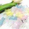 Flor de Cinco Pétalas Fosca em Acrílico Grampo de Cabelo Hanfu Antigo Adorno de Cabeça Corrente para Celular Capa de Celular Acessórios para Joias DIY