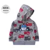 Chaqueta de forro polar con capucha, cremallera completa, bordada, manga larga, unisex, para bebé, estilo nuevo de otoño e invierno, estilo europeo y americano moderno