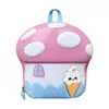 Mochila Nueva para Bebés de Jardín de Infancia Linda Casa de Champiñón Mochila Cáscara de Huevo para Niños y Niñas Ligera Versátil Bolsa Infantil