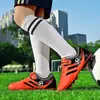 2026 Nuevos Zapatos de Fútbol de Cuero con Velcro Transfronterizos para Niños y Jóvenes, Zapatos Deportivos sin Cordones para Estudiantes
