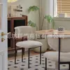 Cadeira de jantar estilo creme francês casa luz luxo de alta qualidade cadeira mesa de jantar moderno minimalista designer maquiagem banco traseiro