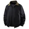 Talla Europea 2025 Primavera y Otoño Nueva Ropa de Trabajo Chaqueta Holgada Chaqueta para Hombres y Mujeres Mismo Estilo Chaqueta con Solapa Ropa Exterior Holgada Americana