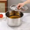 Olla de Acero Inoxidable Juego de Ollas de Cinco Piezas Juego de Ollas de Tres Piezas Olla India Olla Tailandesa Olla Profunda con Tapa