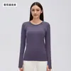Nuevo Top de Yoga sin Costuras Diqian Clothing de Manga Larga para Mujer, Deportivo, para Correr, Cómodo, Transpirable, Ropa de Fitness D19083