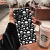 Para iPhone15 Caveira Pessoas Tiram Fotos Bebendo Capa Engraçada para Celular
