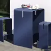 Juego de mesa y sillas para exteriores, estilo de diseñador, para jardines, patios, hoteles, villas y proyectos de paisajismo; combinación creativa de mesa y silla para exteriores