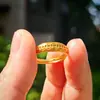 Anillos Grandes de Gypsophila Chapados en Oro de Oferta para Mujer, Varios Anillos con Forma de Corazón, Anillos con Carácter de Fortuna, Anillos para Mujer, Joyería de Oro Arena al por Mayor de Fabricantes