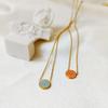 Colar Emanco de Luxo Acessível Transfronteiriço com Diamantes Inteiros Pingente Versátil de Nicho em Aço Titânio Corrente de Clavícula Redonda em Aço Inoxidável Europeia e Americana