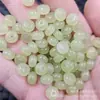 Jade Amarillo Imitación Hotan de Xinjiang Material de Boca Hebilla de Jade Cuentas de Ábaco Cuentas Sueltas de Jade Color Xiuyu Cuarzo Roca Jade Separador de Cuentas