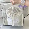 [En Stock] Nuevo Producto Cubo de Abrazo con Lazo Mediano Caja de Regalo con Flores Preservadas