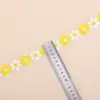 Bordado de flor margarida bicolor 3CM DIY feito à mão acessórios para cabeça acessórios decorativos para roupas