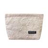 Bolsa de Mão Floral com Design de Nicho Nova Leve de Nylon Portátil Bolsa de Maquiagem Grande Capacidade Bolsa de Armazenamento de Artigos de Higiene Pessoal para Viagem