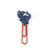 Clips para papel de goma blanda con forma de dinosaurio, los más vendidos transfronterizos, diseño lindo de dibujos animados, marcapáginas de goma blanda engrosada para uso en la oficina