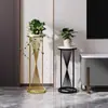 Suporte de Flores de Mármore Nórdico Sala de Estar de Chão ao Lado da TV Ferro Forjado Varanda Simples Multi-Camadas Rack para Vasos de Plantas e Flores