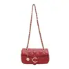 Bolsa Pequeña Cuadrada Bordada con Diamantes Transfronteriza Yuezhi Otoño/Invierno 2026 Bolso Nuevo Estilo Chanel Pequeño para Mujer Bolso Pequeño de Cadena para Hombro y Cruzado de Nicho