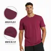 Comércio Exterior Amigo da Pele Manga Curta Absorvente Respirável Personalizável Treinamento Manga Curta Alta Elasticidade Solto Esportes Ao Ar Livre Masculino Manga Curta Personalização