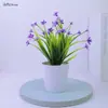 Atacado vaso pequeno cônico pêssego laranja plástico planta aquática arranjo de flores flor artificial flor de seda flor borboleta conjunto de Camélia