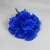 Rosa de Simulação 9 Rosas Holandesas Flor de Buquê para Casamento Simulação Pequena Flor Atacado Transfronteiriço Rosa
