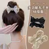 Celebridad de internet nuevo pasador de lazo negro parte trasera de la cabeza cuchara verano tocado clip superior pasador de lazo grande cuerda para el cabello accesorios para el cabello
