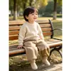 Pantalones de chándal lindos de pingüino y oso para niños, otoño e invierno, holgados, versátiles, deportivos, con parches de dibujos animados
