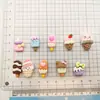 Mini biscoito cartoon picolé garrafa comida e brincar acessórios de resina DIY capa de celular joia adorno de cabeça material de adesivo para geladeira