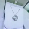 Collar de Perlas de Agua Dulce Zhuji 9-10 mm Perla de Agua Dulce Casi Impecable Aurora Versátil Moderno Colgante de Plata de Ley