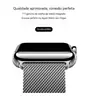 Adequado para Apple Watch S10 com pulseira estilo Milanesa para iWatch S9, S8, S7 Ultra 2