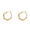 Aretes de anillo maxie de oro mate de alta calidad 2024 nuevos aretes de alta calidad aretes únicos de diseño nicho ins