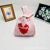 Bolsa de malha Bolsa de mão Bolsa balde Bolsa tote Bolsa de tecido Bolsa feminina Bolsa feminina Bolsa de colete Presente simples de mão