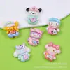 Pijama Lindo de Dibujos Animados Sanrio Accesorios Brillantes de Resina Pegamento Crema Funda de Teléfono DIY Pasador Pegatina para Refrigerador Accesorios para Coche
