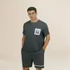 Popular Conjunto de Ropa para el Hogar para Hombre que se Puede Usar Afuera, Pantalones a Cuadros de Manga Corta con Estampado de Dibujos Animados, Suministro de Pijamas al por Mayor Transfronterizo