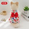 Vestido de princesa floral para perro pequeño gato Teddy que falda perro falda con lazo perro