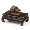 Base de madera de ala de pollo para manualidades y adornos, base cuadrada de madera maciza para rocas ornamentales, bonsáis, estatuas de Buda y teteras