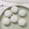 Serie de Flores Artificiales Blancas Pasador Antiguo Dinastía Han Tocado Pasador Material Decoración de Guirnalda Hecha a Mano DIY Flores Artificiales