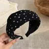 Diadema retro de corona alta para mujer, simple y elegante, diadema de ala ancha que no estrangula el cabello, accesorio para el cabello de moda estilo coreano